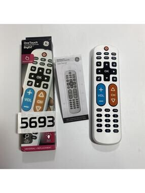GE One Touch Big EZ Universal Big Button Back Lit Lighted Remote Control